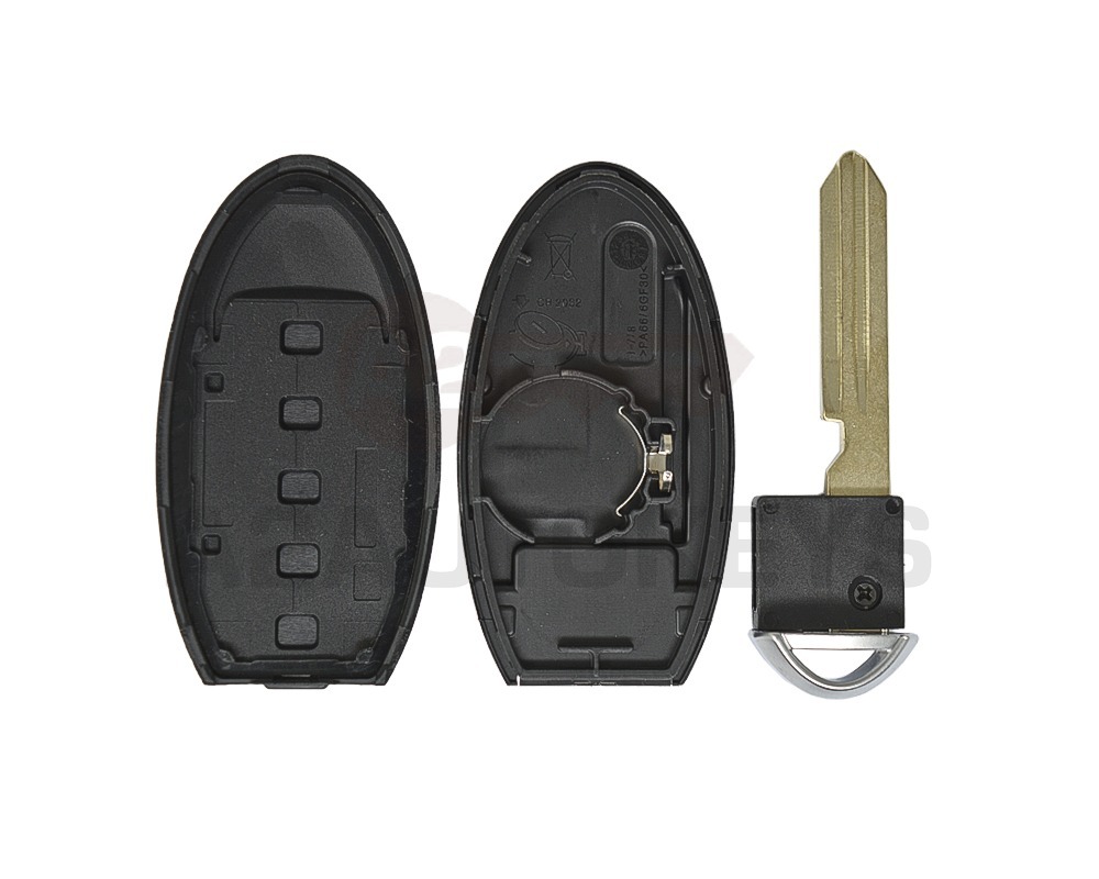 Infiniti Nissan Altima 2013-2020 Smart Key Remote Shell 4+1 Buttons Left Battery Type