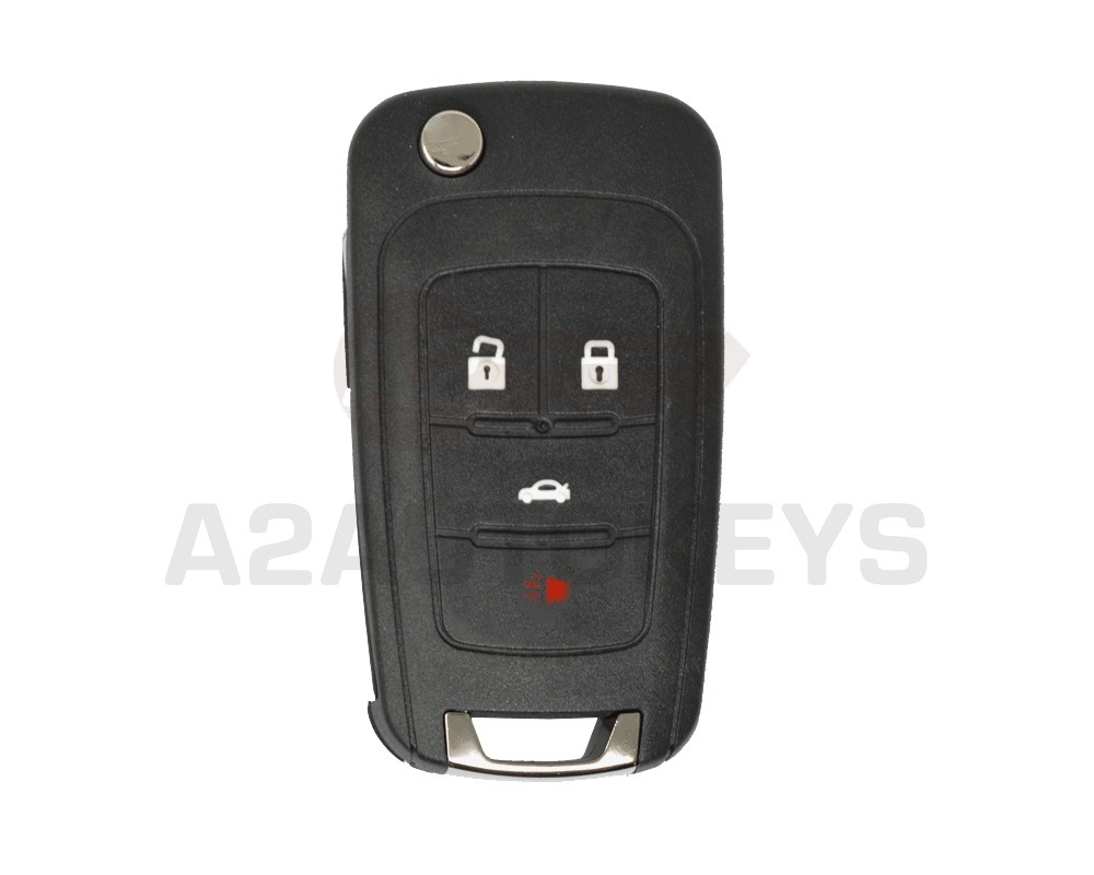 Opel Flip Remote Key Shell 4 Buttons