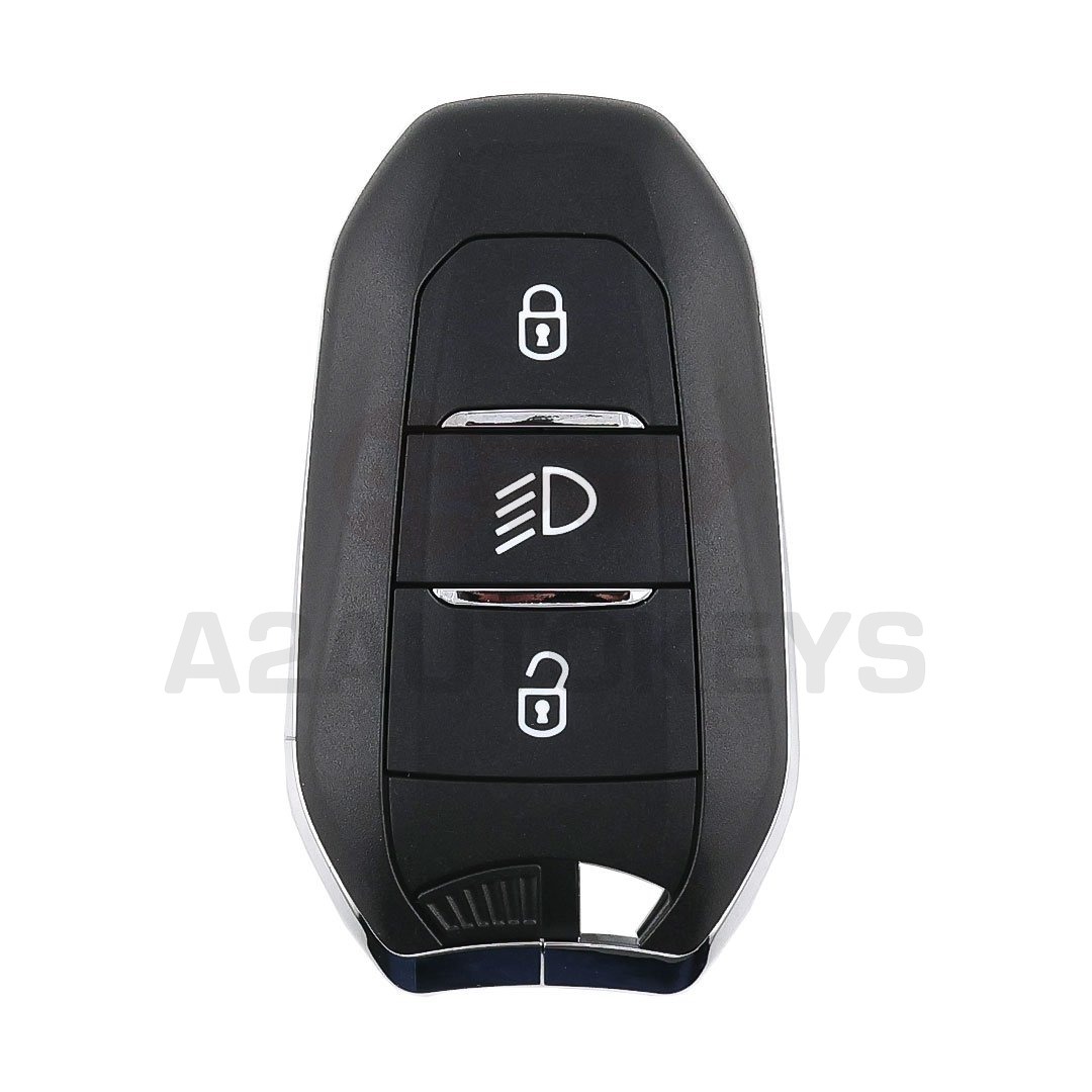 Peugeot Citroen Opel Smart Remote Key 3 Buttons Light 433MHz