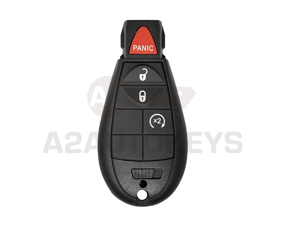 Chrysler Jeep Dodge Fobik Remote Key Shell 3+1 Button Start Button Type