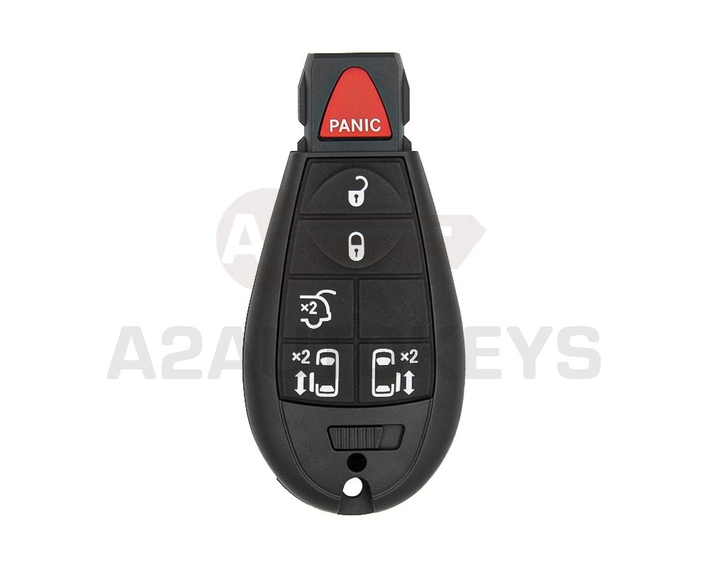 Chrysler Jeep Dodge Fobik Remote Key Shell 5+1 Button Side Doors