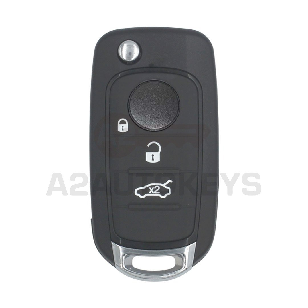 Fiat EGEA Flip Remote Key Shell 3 Buttons SIP22 Blade
