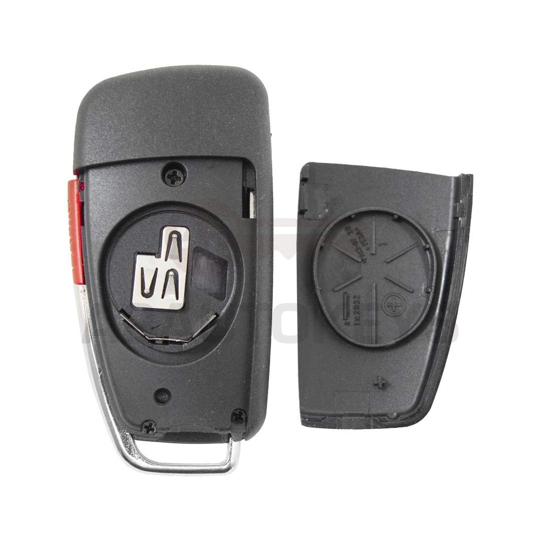 Audi Flip Remote Key Shell 3+1 Buttons