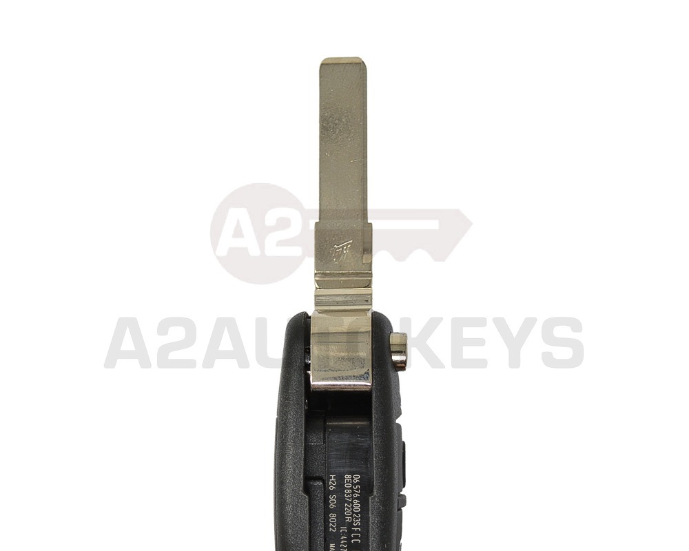 Audi Flip Remote Key Shell 3+1 Buttons