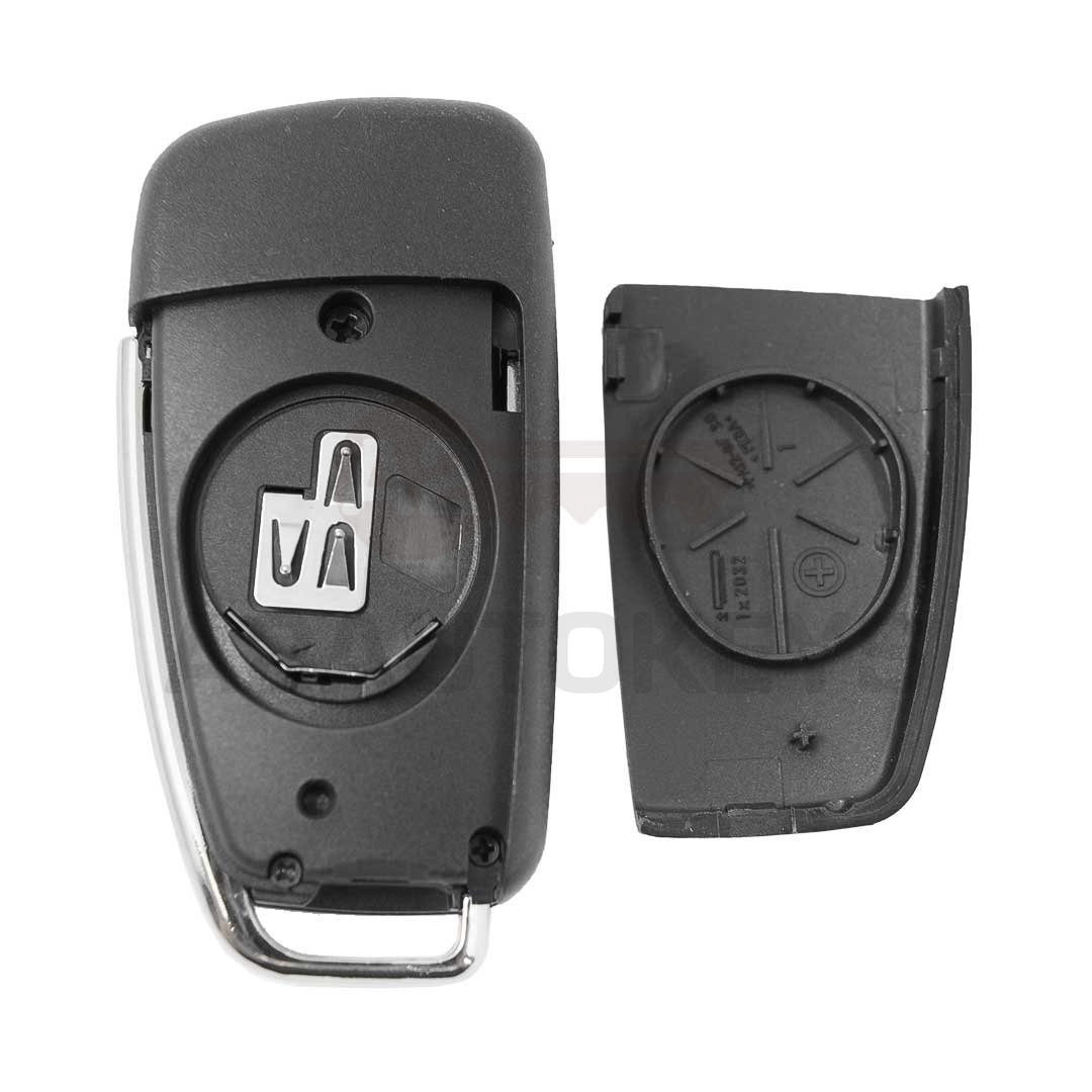 Audi Flip Remote Shell 3 Buttons