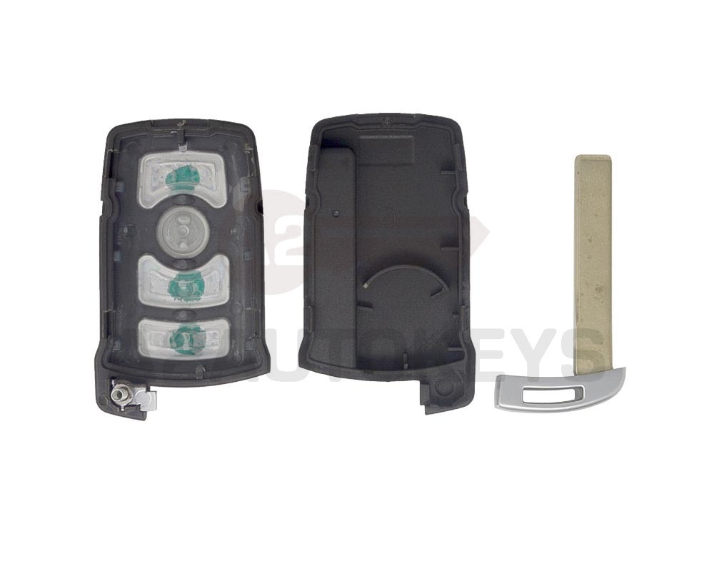 BMW CAS1 Remote Key Shell 4 Buttons Silver