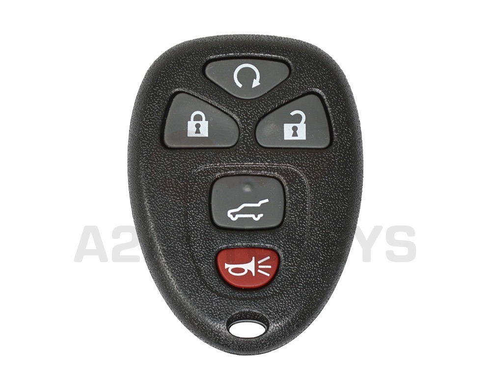 Chevrolet GMC 2008 Remote Key Shell 4+1 Button with Battery Holder