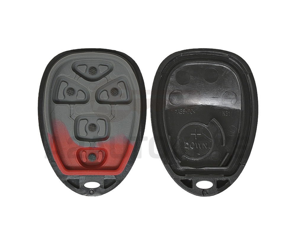 Chevrolet GMC 2008 Remote Key Shell 4+1 Button with Battery Holder