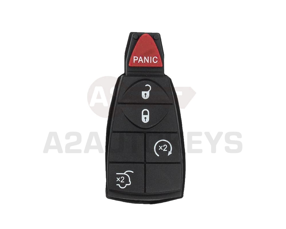 Chrysler Jeep Dodge Remote Key Rubber 4+1 Button SUV Trunk and Engine Start Type