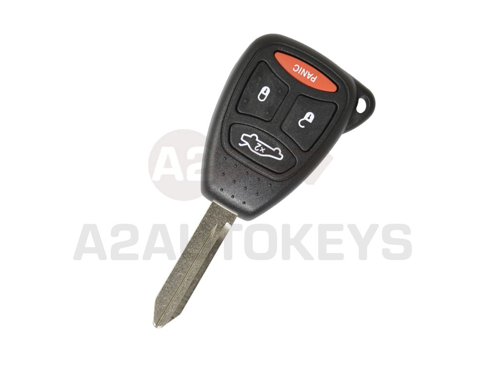 Chrysler Jeep Dodge Remote Key Shell 4 Big Buttons