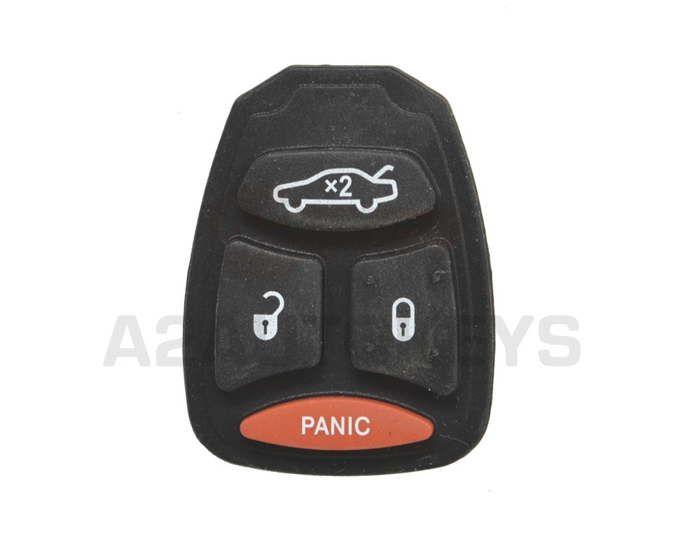 Chrysler Jeep Dodge Remote Key Shell 4 Big Buttons