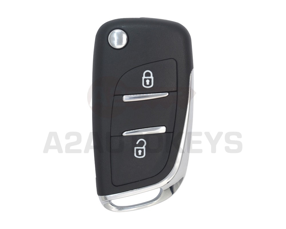 Citroen Flip Remote Key Shell 2 Buttons DS Modified VA2 Blade