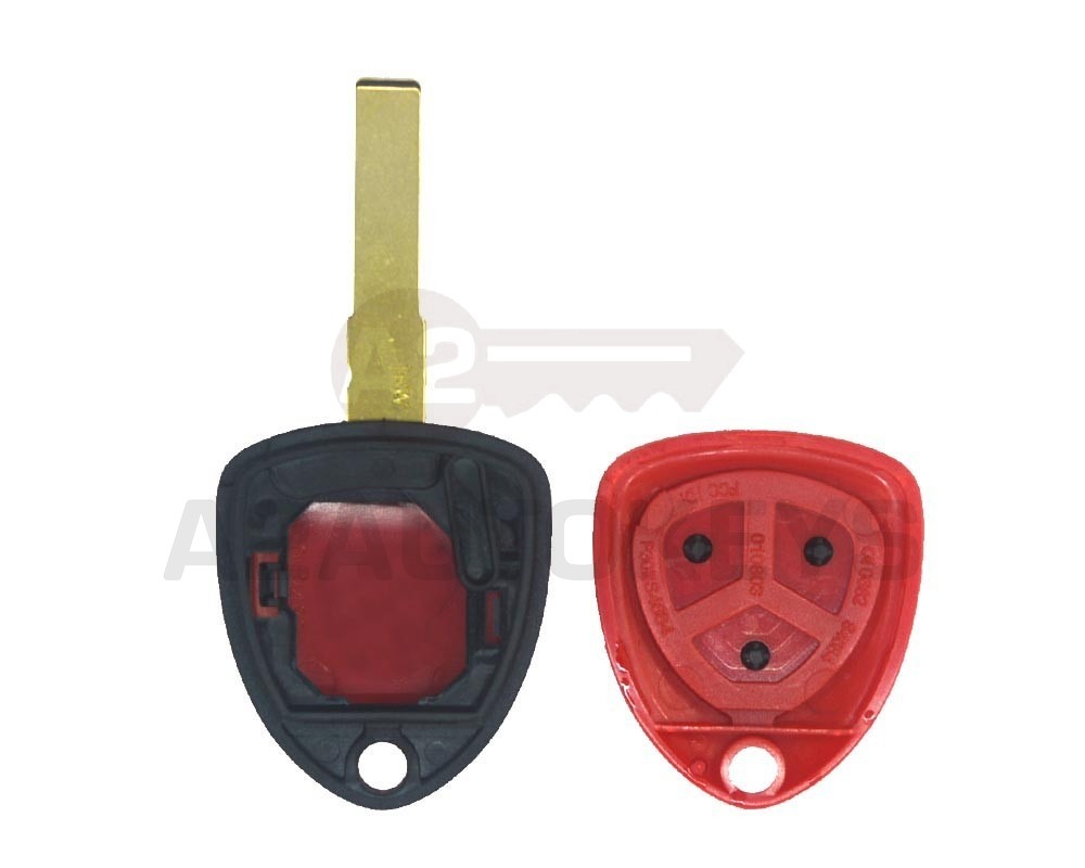 Ferrari Remote Key Shell 3 Buttons Non Flip Red
