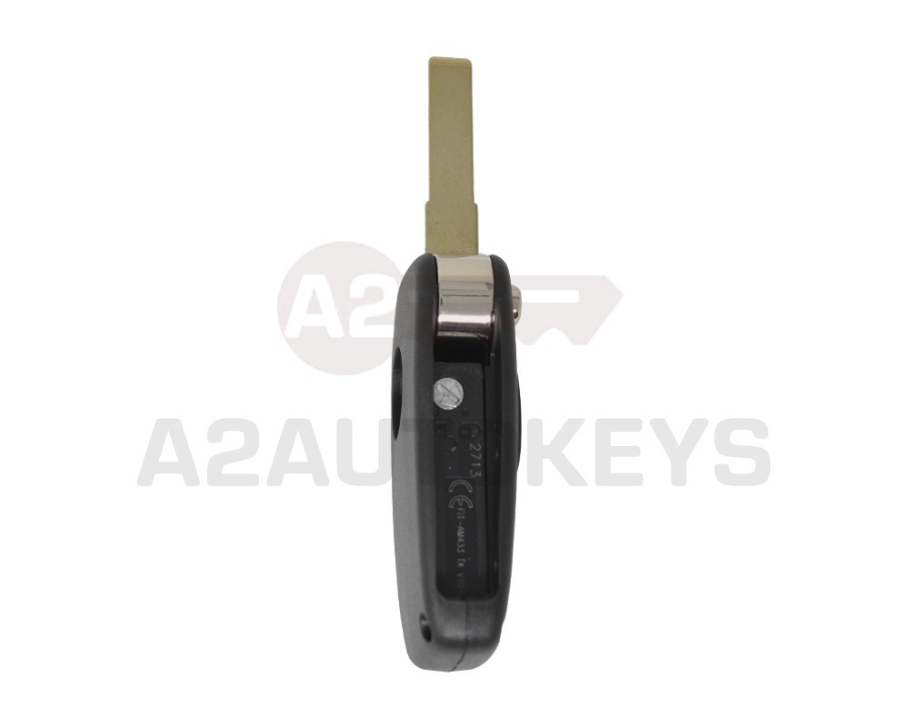 Fiat Fiorino Flip Remote Key Shell 3 Button Black Color