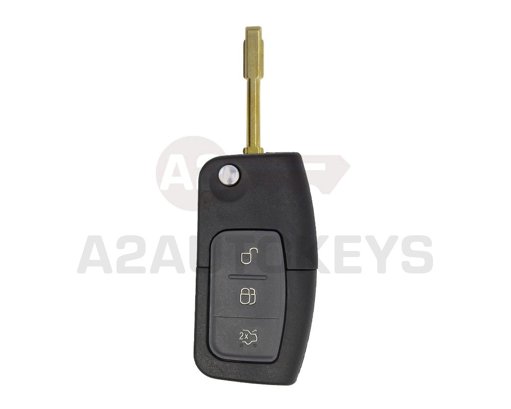 Ford Flip Remote Key Shell 3 Buttons FO21 Blade