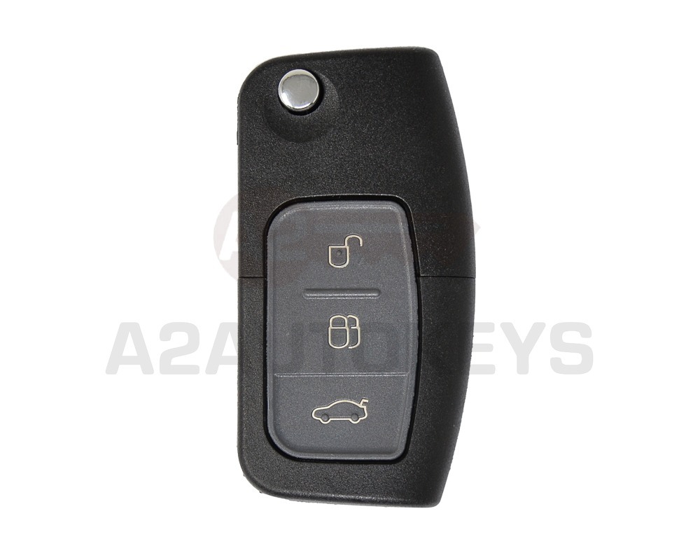 Ford Flip Remote Key Shell 3 Buttons HU101 Blade