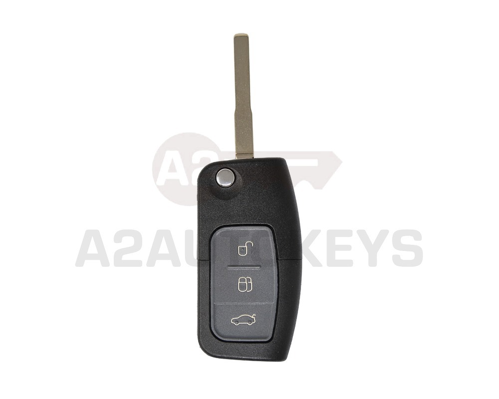 Ford Flip Remote Key Shell 3 Buttons HU101 Blade