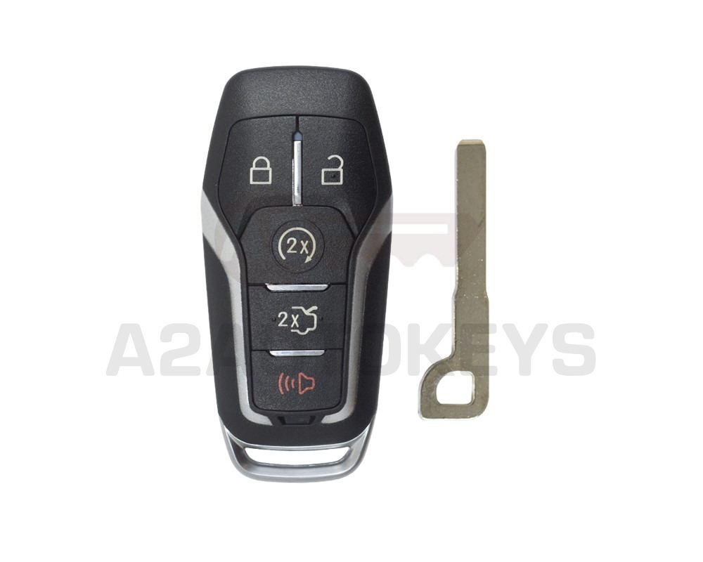 Ford Fusion 2017 Smart Remote Key Shell 4+1 Button