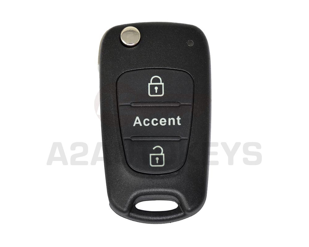 Hyundai Accent Flip Remote Key Shell 2 Button HYN17