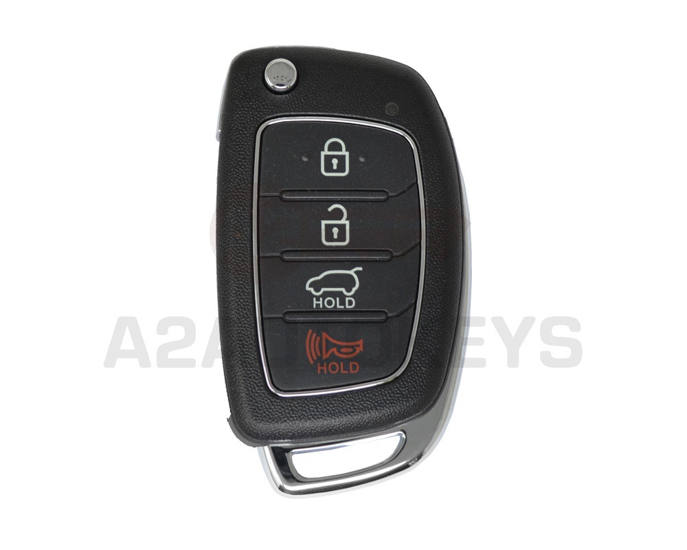 Hyundai Santa Fe 2013-2015 Flip Remote Key Shell 3+1 Button HYN17R Blade