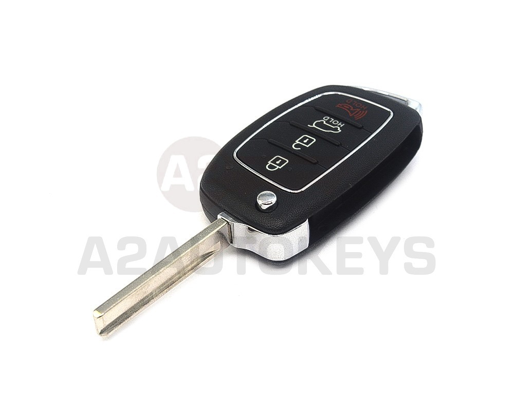 Hyundai Santa Fe 2013-2015 Flip Remote Key Shell 3+1 Button HYN17R Blade