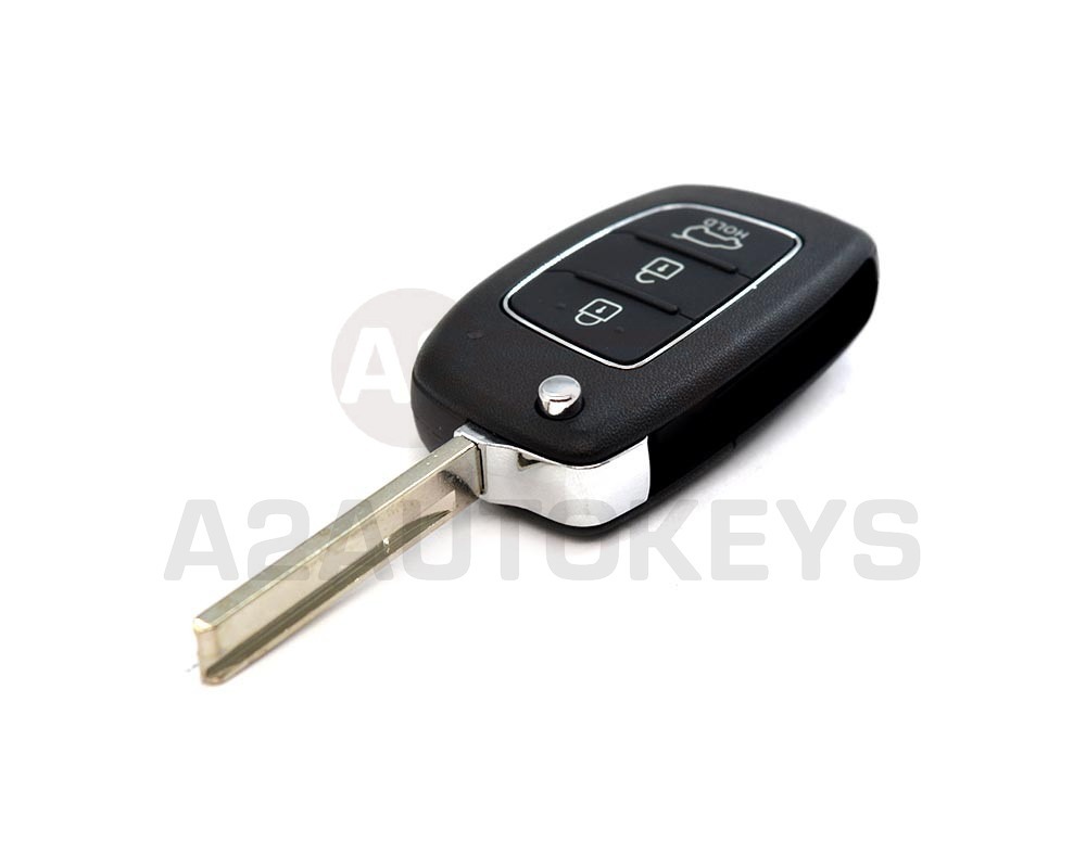 Hyundai Santa Fe 2013-2015 Flip Remote Key Shell 3 Buttons HYN17R Blade
