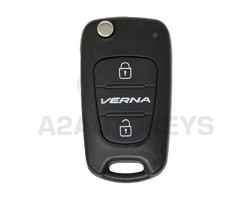 Hyundai Verna Flip Remote Key Shell 2 Button HYN14R