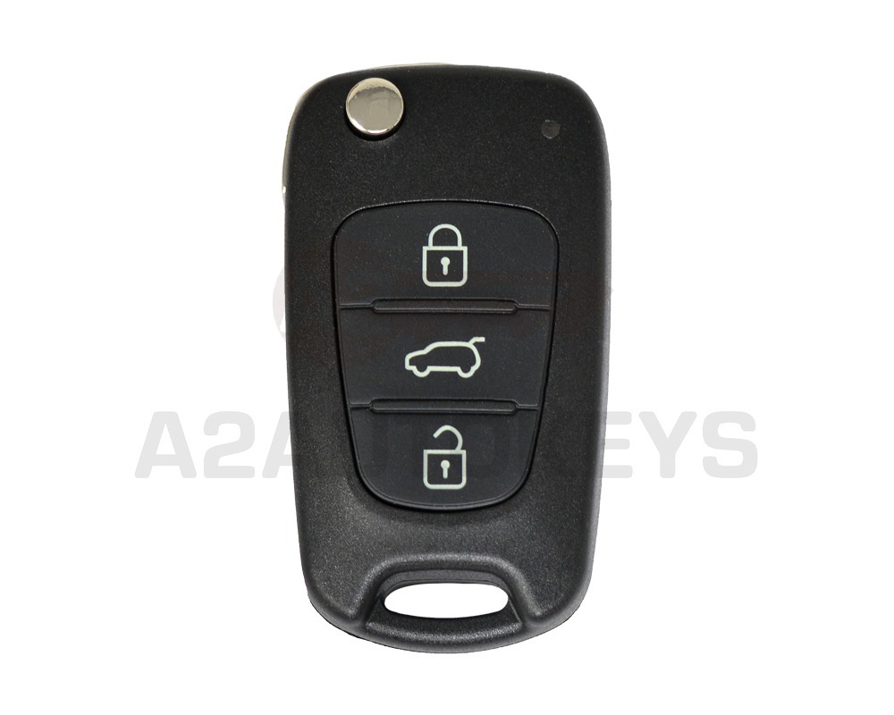 KIA Hyundai Flip Remote Key Shell SUV Type 3 Button TOY48 Blade