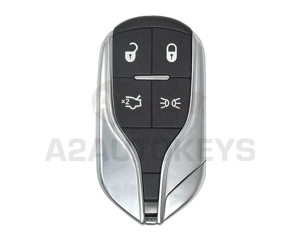 Maserati Chrome Smart Key Remote Shell 4 Buttons