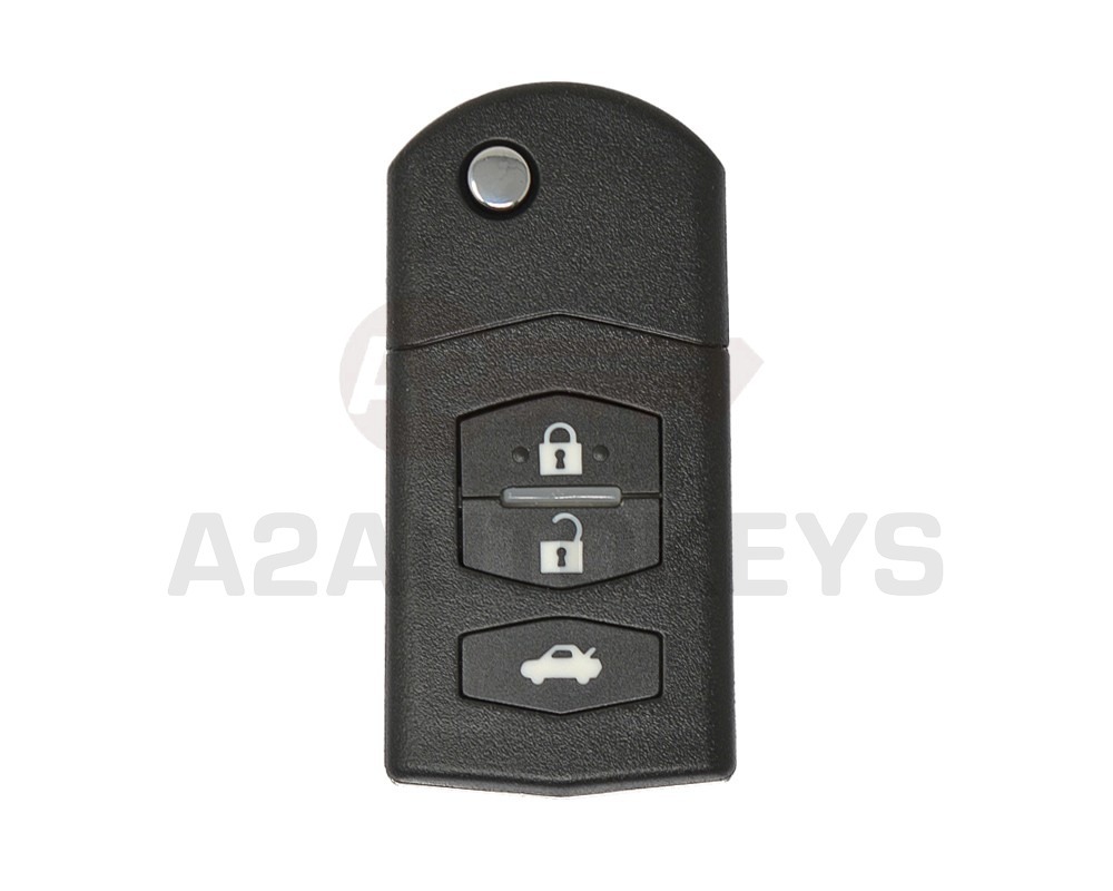 Mazda Flip Remote Key Shell 3 Button With Head