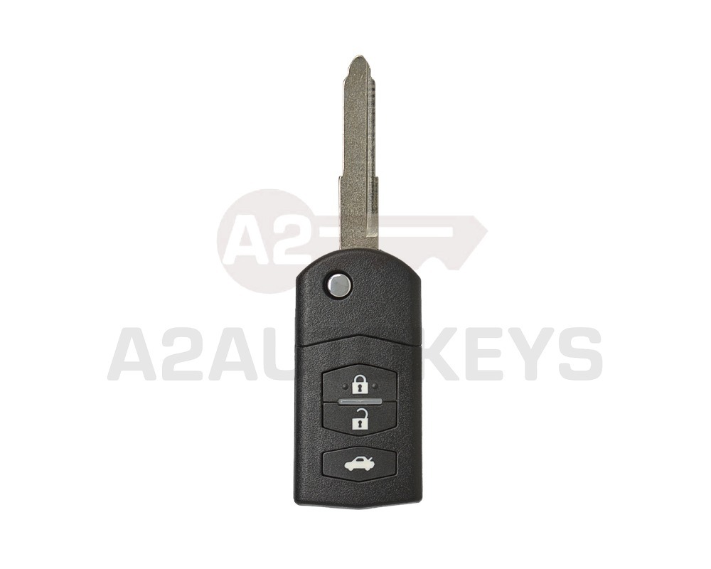 Mazda Flip Remote Key Shell 3 Button With Head