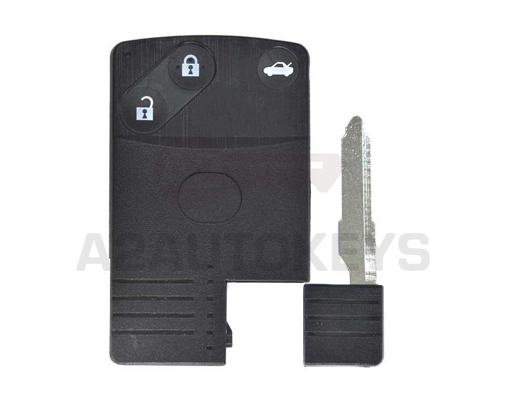 Mazda Remote Card Shell 3 Button