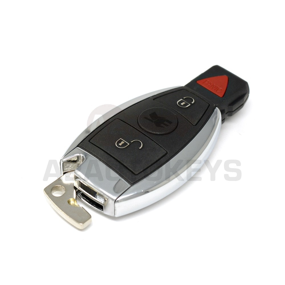 Mercedes BGA Chrome Remote Key Shell 2+1 Button