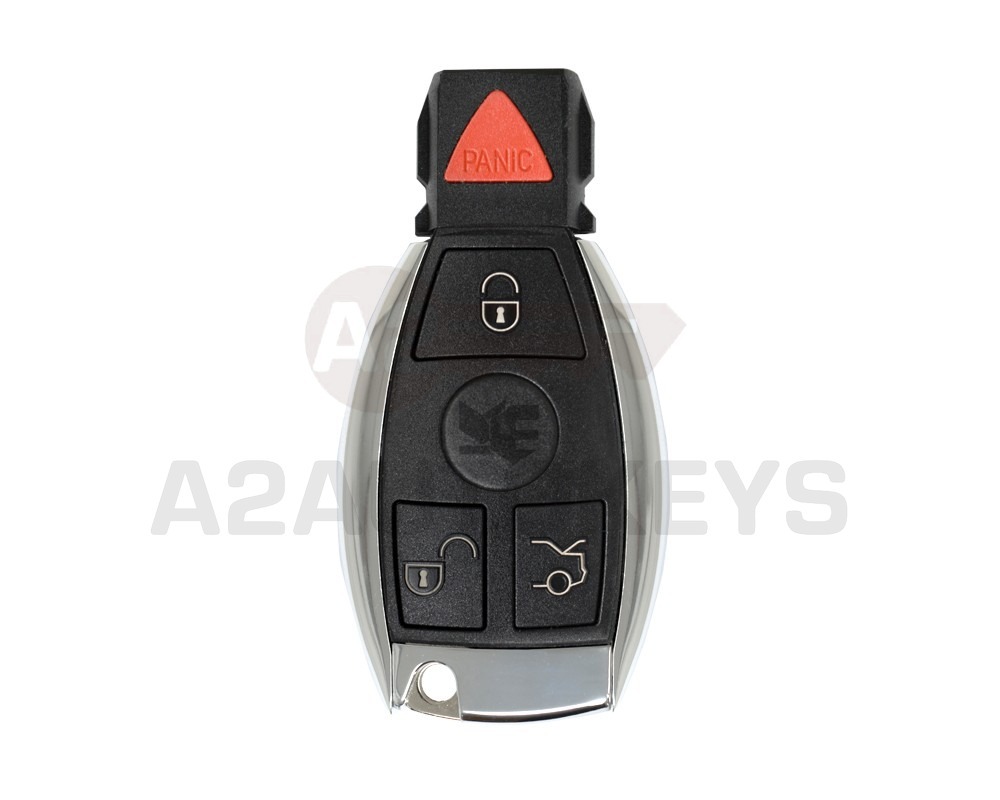 Mercedes BGA Chrome Remote Shell 3+1 Buttons