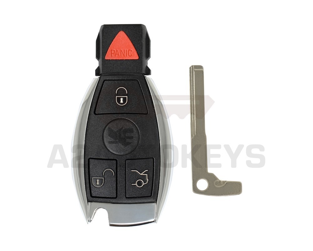 Mercedes BGA Chrome Remote Shell 3+1 Buttons