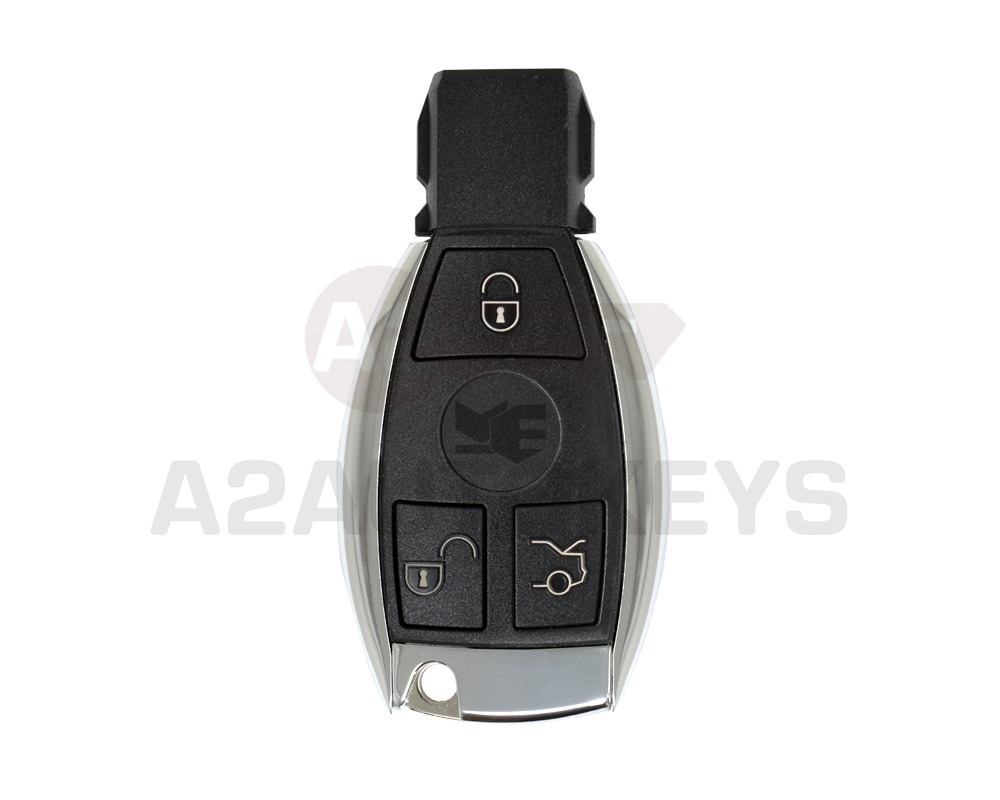 Mercedes BGA Chrome Remote Shell 3 Buttons