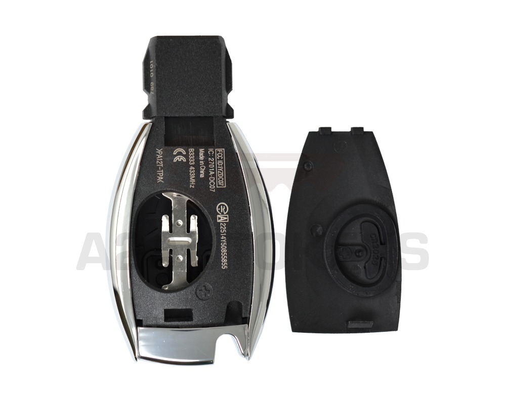 Mercedes BGA Chrome Remote Shell 3 Buttons