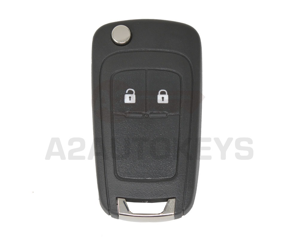 Chevrolet Cruze- Opel Astra J Flip Remote Key 2 Buttons 433MHz OEM Part Number: 13574868 - 13279279 - 13529071