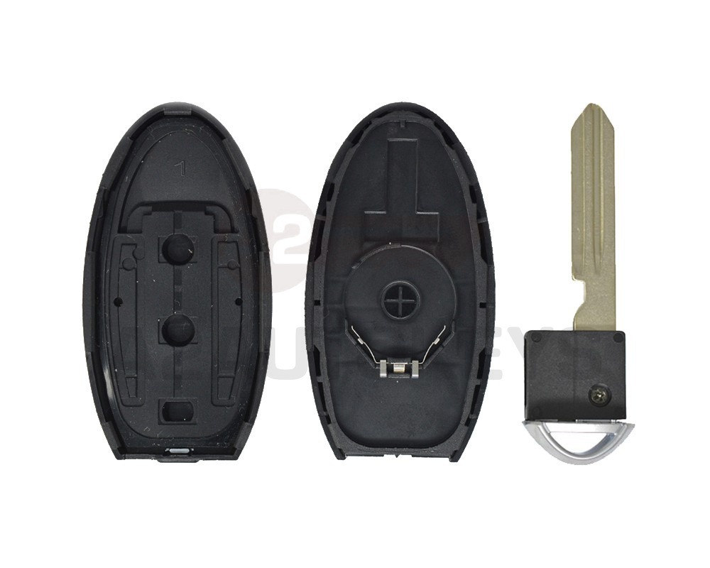 Nissan Infiniti Smart Key Shell 2+1 Button Middle Battery Type