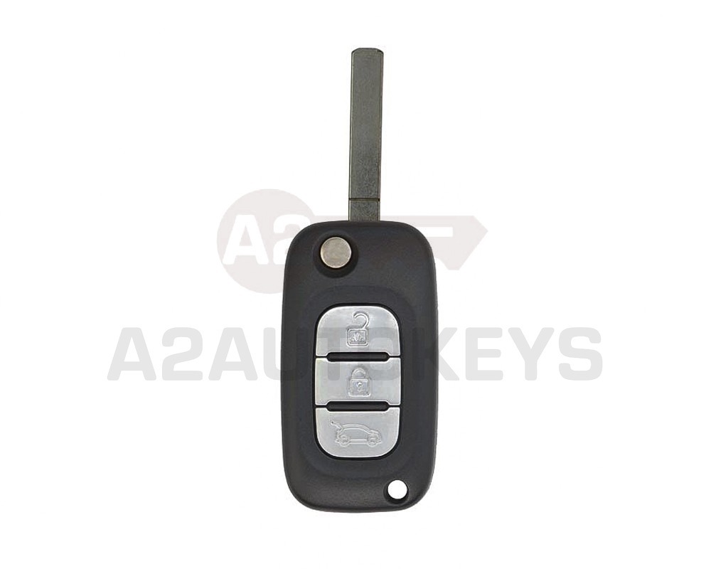 Nissan REN Flip Remote Key Shell 3 Buttons