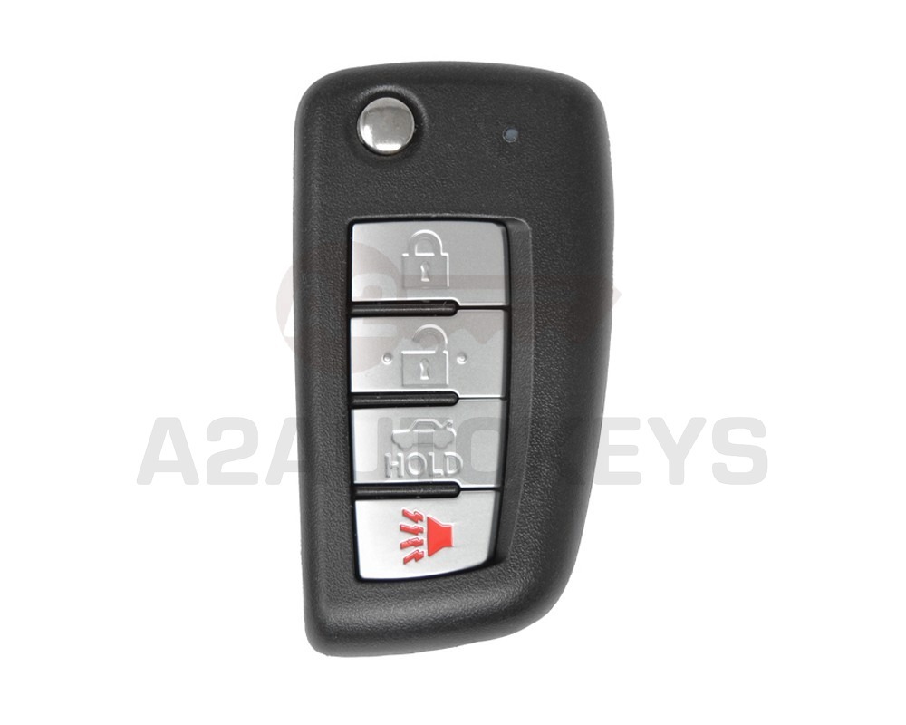 Nissan Rogue Flip Remote Key Shell 3+1 Button