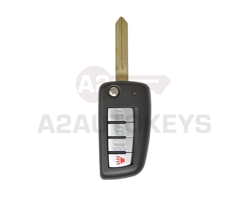 Nissan Rogue Flip Remote Key Shell 3+1 Button