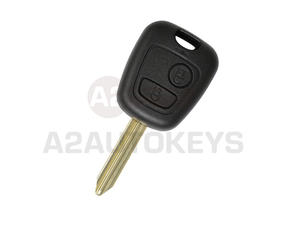 Peugeot Remote Key Shell 2 Button Pine Shape SX9 Blade