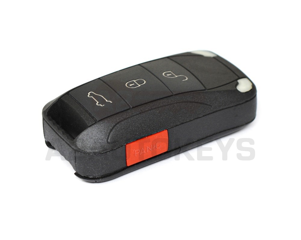 Porsche Flip Remote Key Shell 3+1 Button With Side Panic