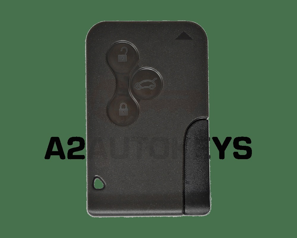 REN Megane 2 Remote Card Shell 3 Button with Emergency key Blade