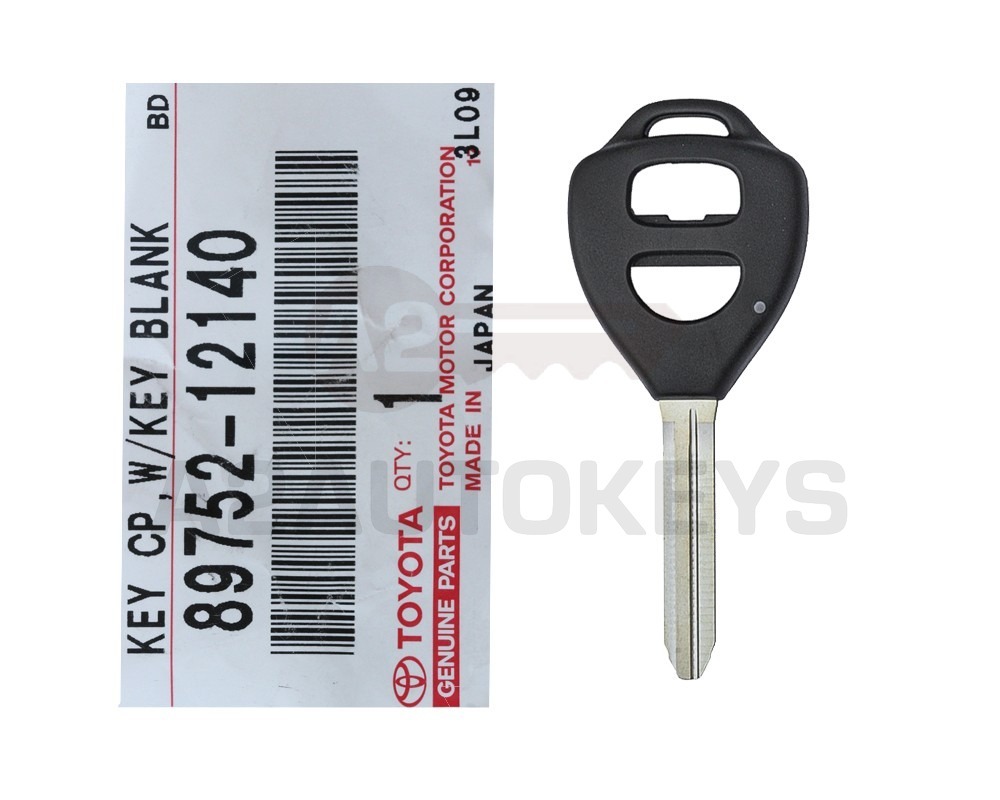 Toyota Corolla Yaris Genuine Remote Key Shell G Transponder 2 Buttons 89752-12140