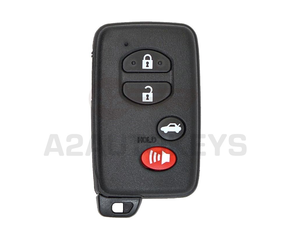 Toyota Smart Key Remote Shell 4 Button Black Sedan Type