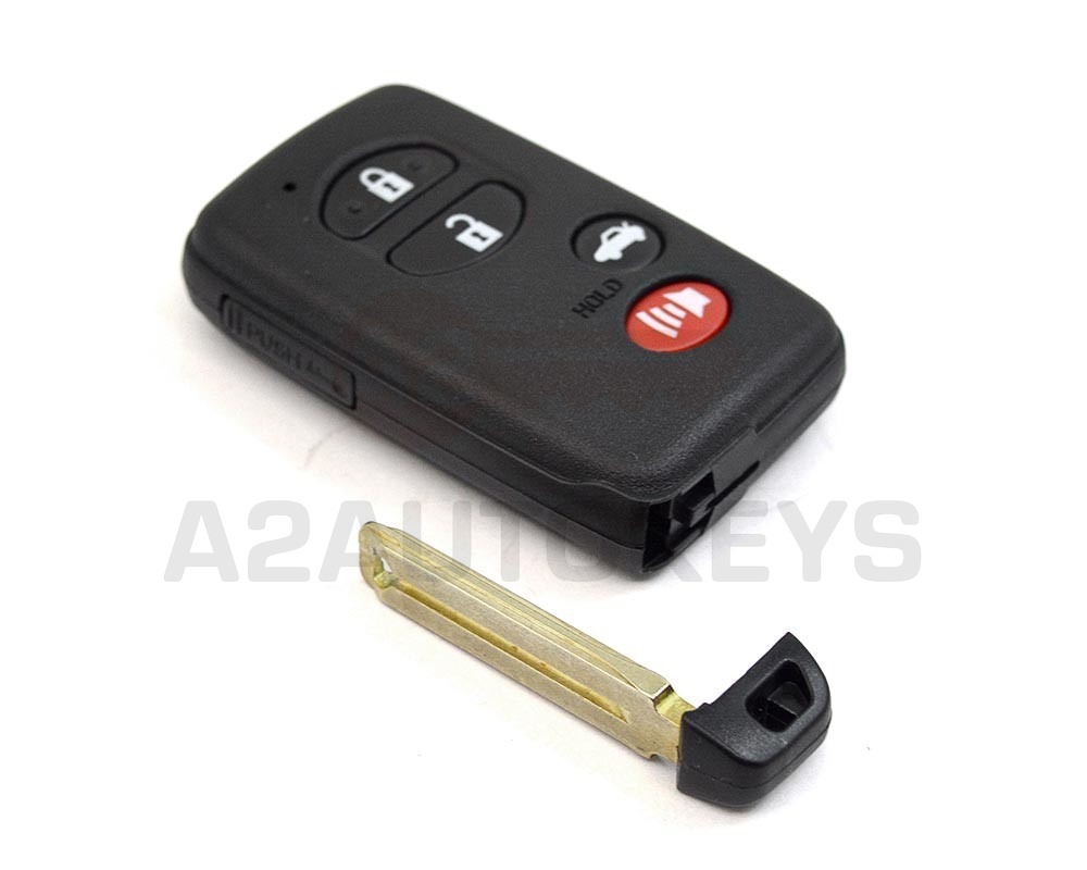 Toyota Smart Key Remote Shell 4 Button Black Sedan Type