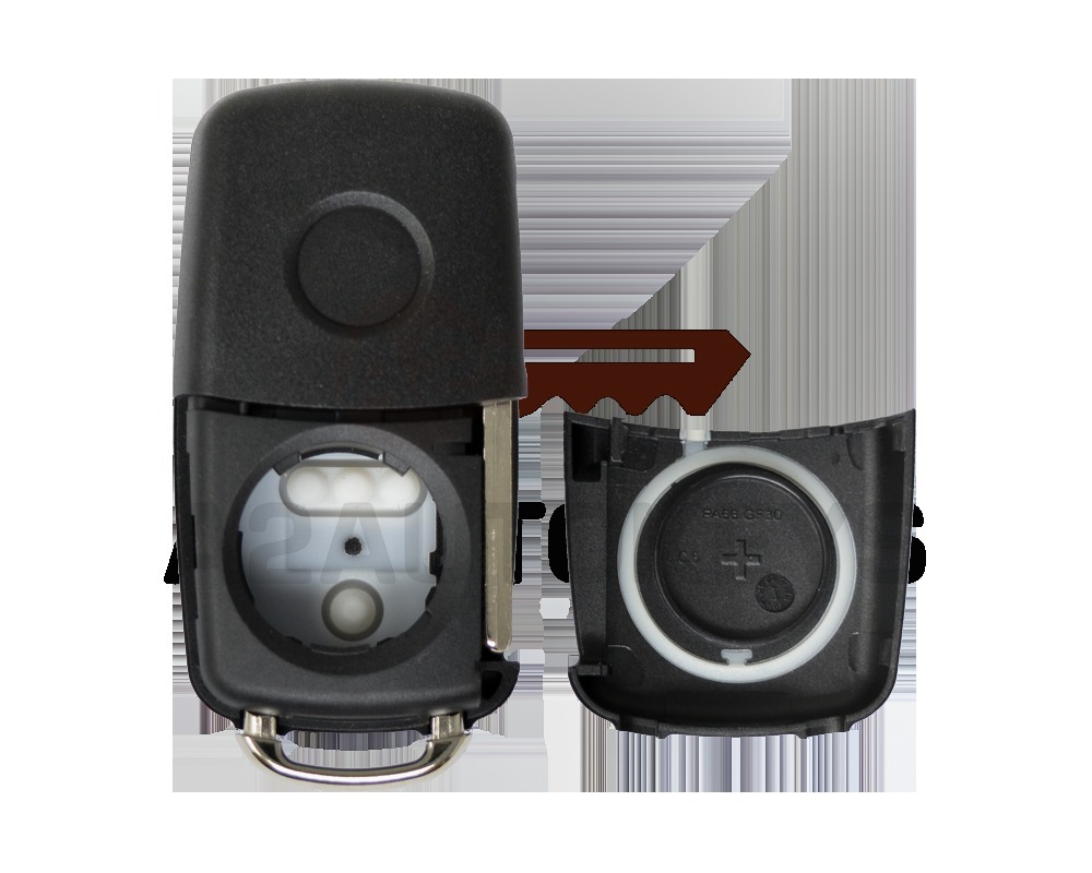 Volkswagen VW Flip Remote Key Shell 2 Button UDS Type