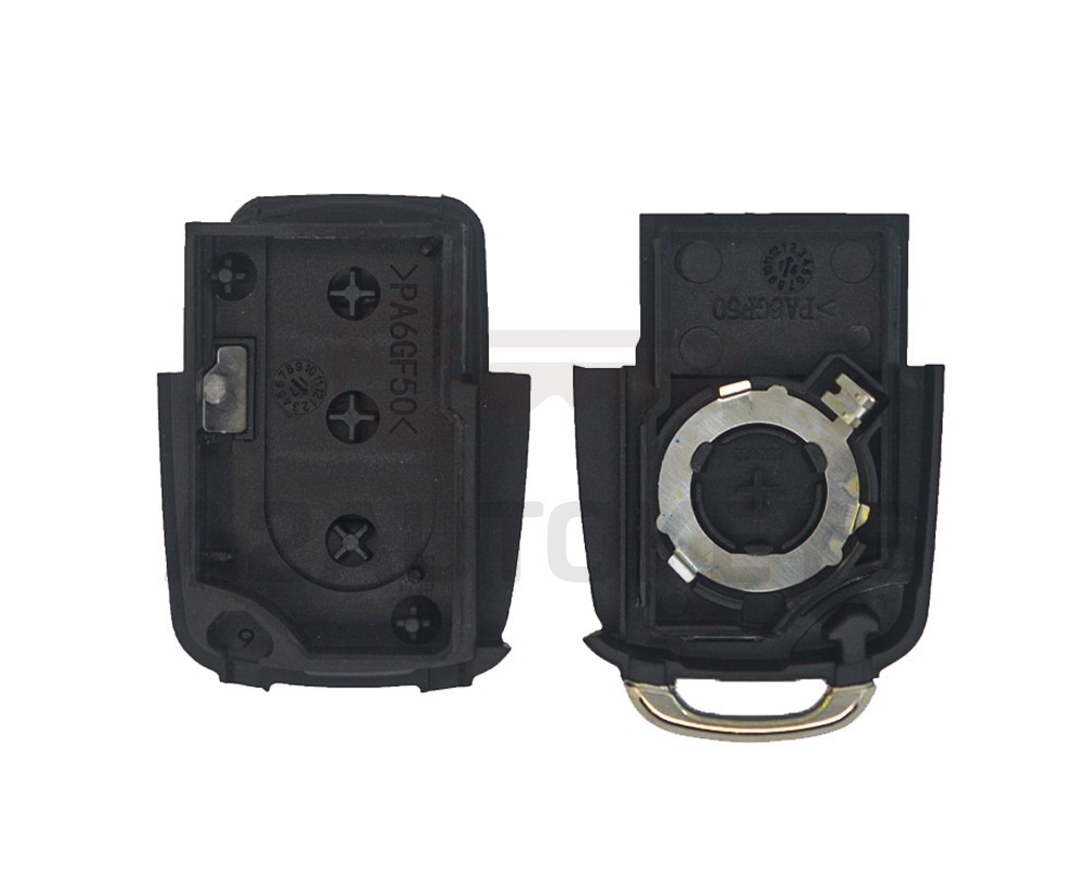 VW Flip Remote Key Shell 3 Buttons with Battery Holder